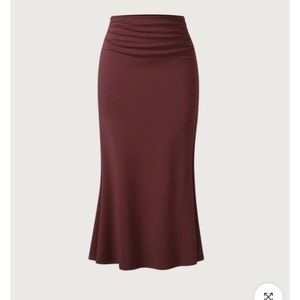 OGL Women's Maxi Skirt - Burgundy